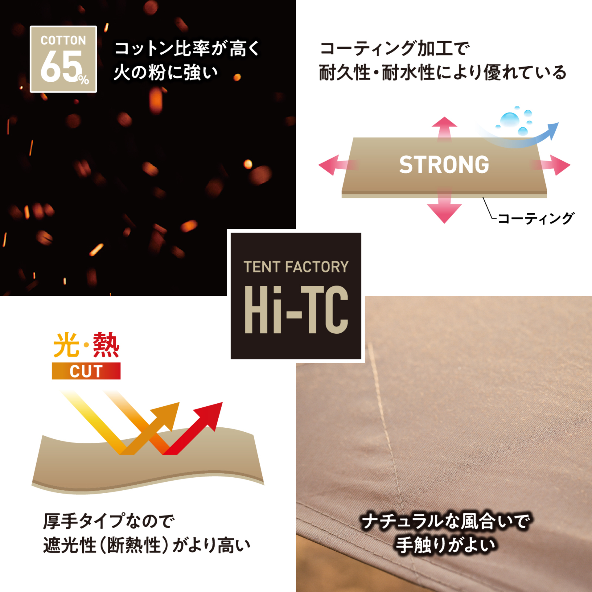 Hi-TC ワイドヘキサゴン タープ470  バイカラー